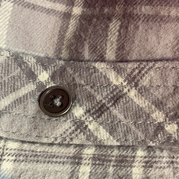 Alexandra Julian Colours Men’s Grey Plaid Flannel Button Up Shirt Size XXL - Picture 7 of 8